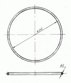 Кольцо уплотнительное Д131.00.56  (Д100.01.056)
