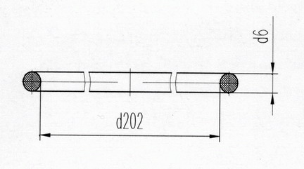 Кольцо уплотнительное Д131.00.47 (Д100-01-047А) силикон