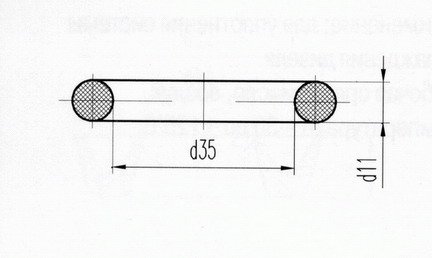 Кольцо уплотнительное Д131.00.38 (Д100-01-038) силикон