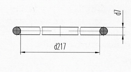 Кольцо уплотнительное Д131.00.25 (Д100-01-25Б) фтор