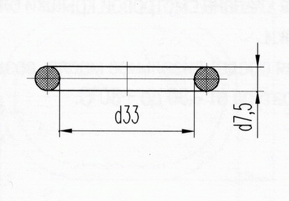Кольцо уплотнения Д131.00.30 (Д100-21-030А) силикон
