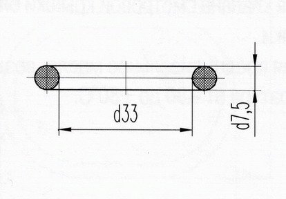 Кольцо уплотнения Д131.00.30 (Д100-21-030А) фтор