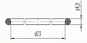 Кольцо Д218.00.08 (Д100.27.044; 3МВП-1-03) силикон