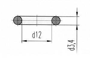 Кольцо уплотнительное Д131.00.46 (Д100-01-046) фтор